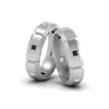 Load image into Gallery viewer, princess-cut-wedding-bands-for-gay-with-black-diamond-in-950-Platinum-FDLG8012BGBLACK-NL-WG