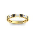 Thumbnail 107 - princess-diamond-and-baguette-black-diamond-bar-set-wedding-band-in-yellow-gold-FD11342BGBLACKANGLE5-NL-YG