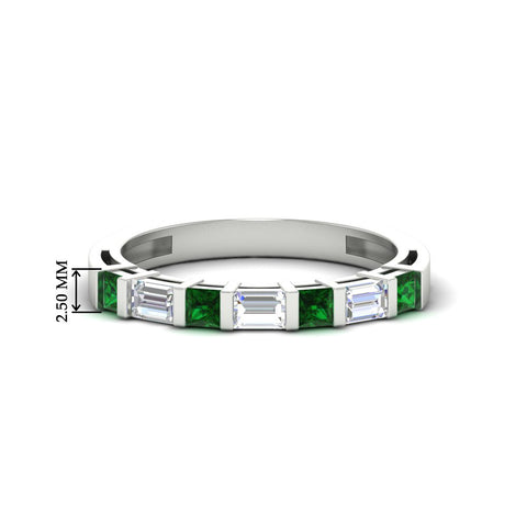 princess-diamond-and-baguette-emerald-bar-set-wedding-band-in-white-gold-FD11342BGEMGR-NL-WG-HW