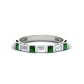 Thumbnail 56 - princess-diamond-and-baguette-emerald-bar-set-wedding-band-in-white-gold-FD11342BGEMGR-NL-WG