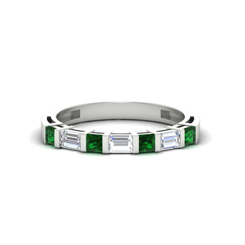 princess-diamond-and-baguette-emerald-bar-set-wedding-band-in-white-gold-FD11342BGEMGR-NL-WG