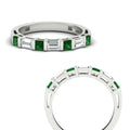 Thumbnail 57 - princess-diamond-and-baguette-emerald-bar-set-wedding-band-in-white-gold-FD11342BGEMGRANGLE3-NL-WG