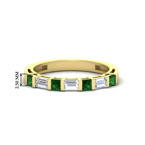 princess-diamond-and-baguette-emerald-bar-set-wedding-band-in-yellow-gold-FD11342BGEMGR-NL-YG-HW