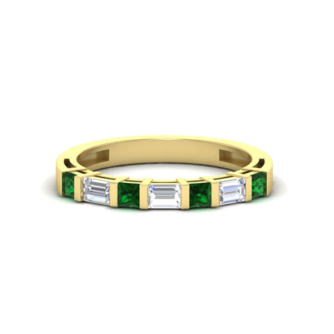 princess-diamond-and-baguette-emerald-bar-set-wedding-band-in-yellow-gold-FD11342BGEMGR-NL-YG