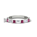 Thumbnail 52 - princess-diamond-and-baguette-pink-sapphire-bar-set-wedding-band-in-white-gold-FD11342BGSADRPI-NL-WG-HW