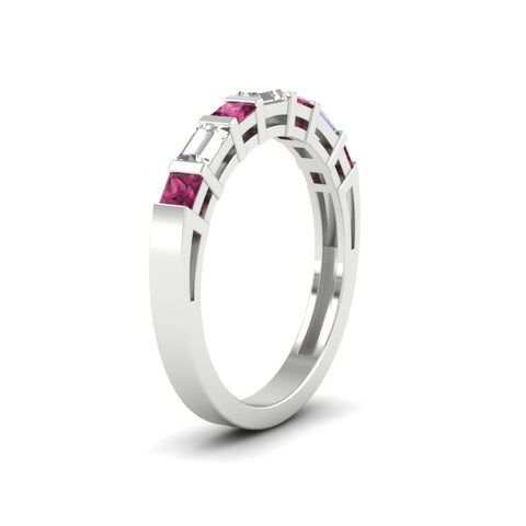 princess-diamond-and-baguette-pink-sapphire-bar-set-wedding-band-in-white-gold-FD11342BGSADRPIANGLE2-NL-WG