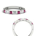 Thumbnail 51 - princess-diamond-and-baguette-pink-sapphire-bar-set-wedding-band-in-white-gold-FD11342BGSADRPIANGLE3-NL-WG