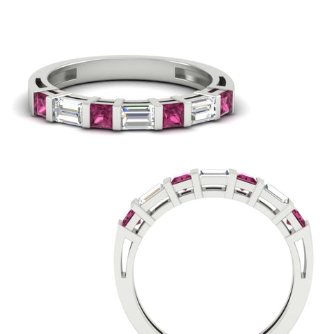 princess-diamond-and-baguette-pink-sapphire-bar-set-wedding-band-in-white-gold-FD11342BGSADRPIANGLE3-NL-WG