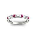 Thumbnail 53 - princess-diamond-and-baguette-pink-sapphire-bar-set-wedding-band-in-white-gold-FD11342BGSADRPIANGLE5-NL-WG