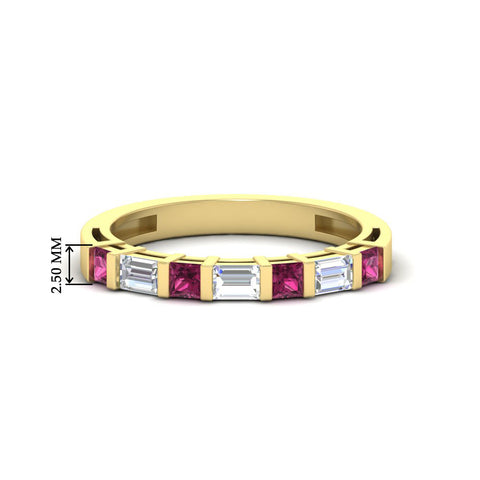 princess-diamond-and-baguette-pink-sapphire-bar-set-wedding-band-in-yellow-gold-FD11342BGSADRPI-NL-YG-HW