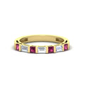 Thumbnail 86 - princess-diamond-and-baguette-pink-sapphire-bar-set-wedding-band-in-yellow-gold-FD11342BGSADRPI-NL-YG