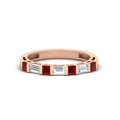 Thumbnail 26 - princess-diamond-and-baguette-ruby-bar-set-wedding-band-in-rose-gold-FD11342BGRUDR-NL-RG