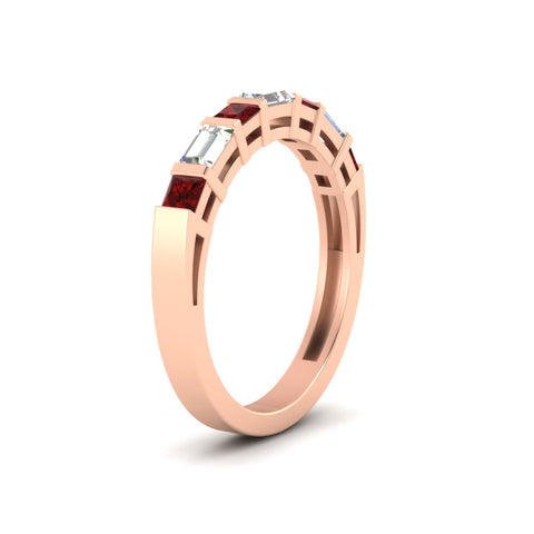princess-diamond-and-baguette-ruby-bar-set-wedding-band-in-rose-gold-FD11342BGRUDRANGLE2-NL-RG
