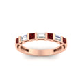 Thumbnail 29 - princess-diamond-and-baguette-ruby-bar-set-wedding-band-in-rose-gold-FD11342BGRUDRANGLE5-NL-RG