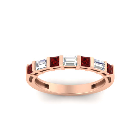 princess-diamond-and-baguette-ruby-bar-set-wedding-band-in-rose-gold-FD11342BGRUDRANGLE5-NL-RG