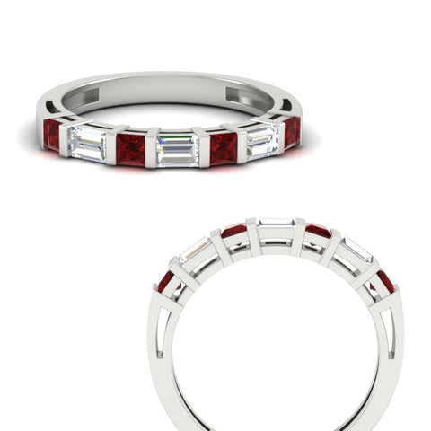 princess-diamond-and-baguette-ruby-bar-set-wedding-band-in-white-gold-FD11342BGRUDRANGLE3-NL-WG
