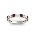 Thumbnail 65 - princess-diamond-and-baguette-ruby-bar-set-wedding-band-in-white-gold-FD11342BGRUDRANGLE5-NL-WG