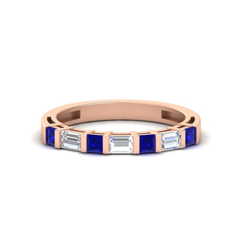 princess-diamond-and-baguette-sapphire-bar-set-wedding-band-in-rose-gold-FD11342BGSABL-NL-RG