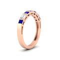 Thumbnail 12 - princess-diamond-and-baguette-sapphire-bar-set-wedding-band-in-rose-gold-FD11342BGSABLANGLE2-NL-RG