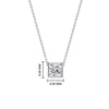 Load image into Gallery viewer, Princess Diamond Bezel Set Solitaire Pendant