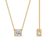 Load image into Gallery viewer, Princess Diamond Bezel Set Solitaire Pendant