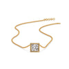 Load image into Gallery viewer, Princess Diamond Bezel Set Solitaire Pendant