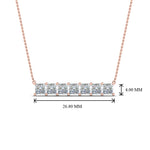 Load image into Gallery viewer, princess-diamond-horizontal-bar-pendant-in-FDPD8420-NL-RG
