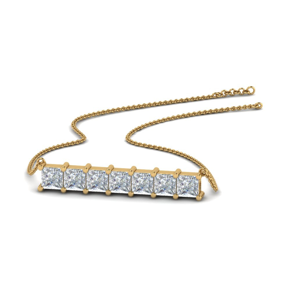 fdpd8420/princess-cut-diamond-horizontal-bar-pendant-in-fdpd8420-fancy-nl-yg