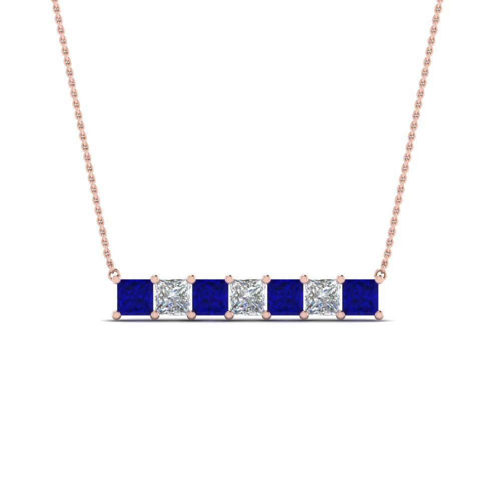 princess-diamond-horizontal-bar-pendant-with-blue-sapphire-in-FDPD8420GSABL-NL-RG