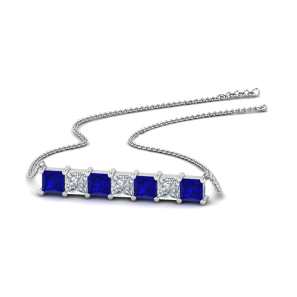 Modern-princess-diamond-horizontal-bar-pendant-in-14K-white-gold-FDPD8420