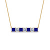 Load image into Gallery viewer, princess-diamond-horizontal-bar-pendant-with-blue-sapphire-in--FDPD8420GSABL-NL-YG