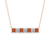 Load image into Gallery viewer, princess-diamond-horizontal-bar-pendant-with-orange-sapphire-in-FDPD8420GSAOR-NL-RG