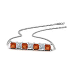 Load image into Gallery viewer, princess-diamond-horizontal-bar-pendant-with-orange-sapphire-in--FDPD8420GSAOR-NL-WG
