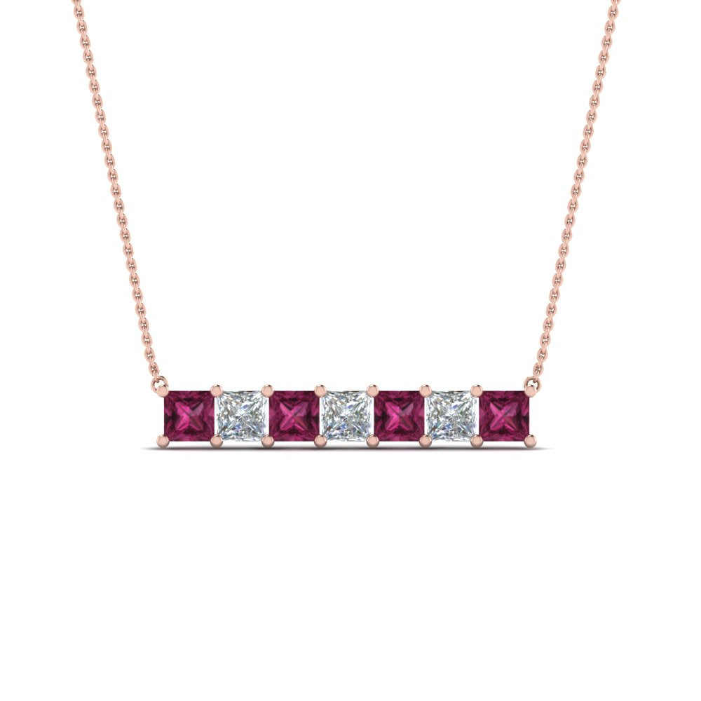 princess-diamond-horizontal-bar-pendant-with-pink-sapphire-in-FDPD8420GSADRPI-NL-RG