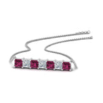 Load image into Gallery viewer, princess-diamond-horizontal-bar-pendant-with-pink-sapphire-in--FDPD8420GSADRPI-NL-WG
