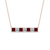 Load image into Gallery viewer, princess-diamond-horizontal-bar-pendant-with-ruby-in-FDPD8420GRUDR-NL-RG