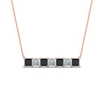 Load image into Gallery viewer, princess-horizontal-bar-pendant-with-black-diamond-in-FDPD8420GBLACK-NL-RG
