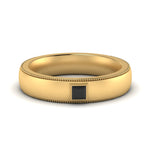 Load image into Gallery viewer, princess-mens-comfort-fit-black-diamond-band-in-yellow-gold-fd123214prrgblack-nl-yg
