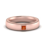 Load image into Gallery viewer, princess-mens-comfort-fit-orange-sapphire-band-in-rose-gold-fd123214prrgsaor-nl-rg
