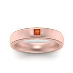 Load image into Gallery viewer, princess-mens-comfort-fit-orange-sapphire-band-in-rose-gold-fd123214prrgsaor-nl-rg
