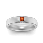 Load image into Gallery viewer, princess-mens-comfort-fit-orange-sapphire-band-in-white-gold-fd123214prrgsaor-nl-wg
