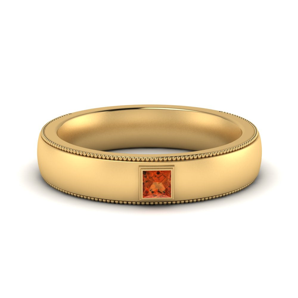 princess-mens-comfort-fit-orange-sapphire-band-in-yellow-gold-fd123214prrgsaor-nl-yg