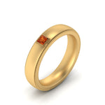 Load image into Gallery viewer, princess-mens-comfort-fit-orange-sapphire-band-in-yellow-gold-fd123214prrgsaor-nl-yg
