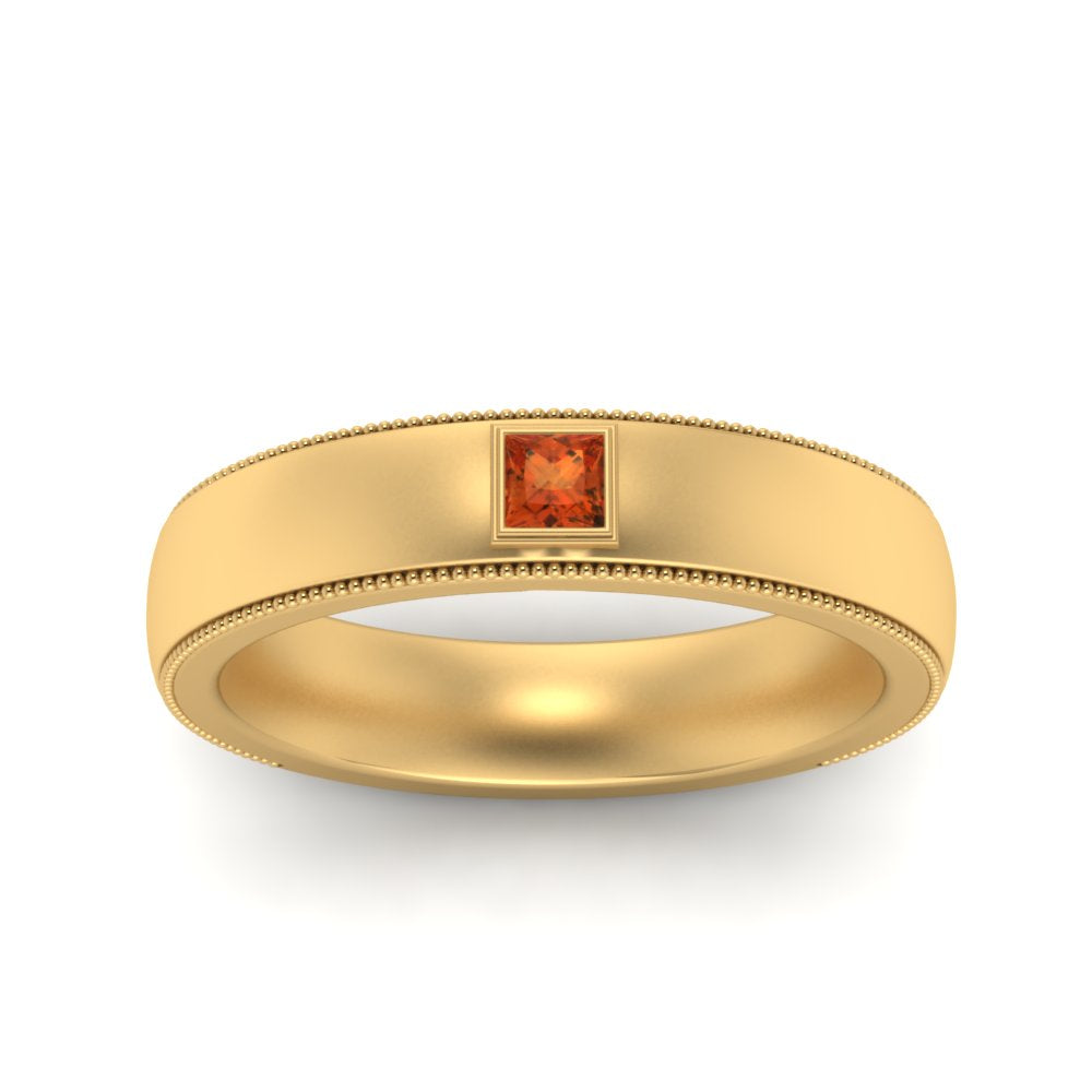 princess-mens-comfort-fit-orange-sapphire-band-in-yellow-gold-fd123214prrgsaor-nl-yg