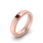 Load image into Gallery viewer, princess-mens-comfort-fit-ruby-band-in-rose-gold-fd123214prrgrudr-nl-rg
