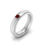 Load image into Gallery viewer, princess-mens-comfort-fit-ruby-band-in-white-gold-fd123214prrgrudr-nl-wg
