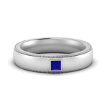 Load image into Gallery viewer, princess-mens-comfort-fit-sapphire-band-in-white-gold-fd123214prrgsabl-nl-wg
