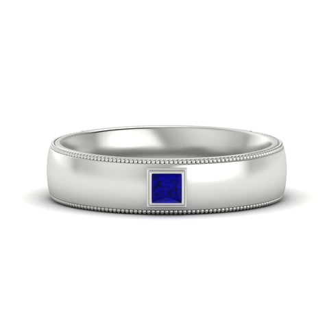 Princess Cut Mens Comfort Fit Promise Ring
