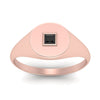 Load image into Gallery viewer, Single Diamond Signet Ring