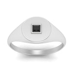 Load image into Gallery viewer, Single Diamond Signet Ring
